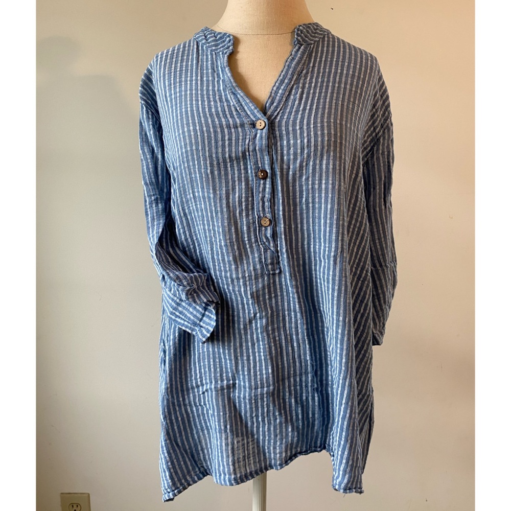 FROM ITALY | striped cotton button up